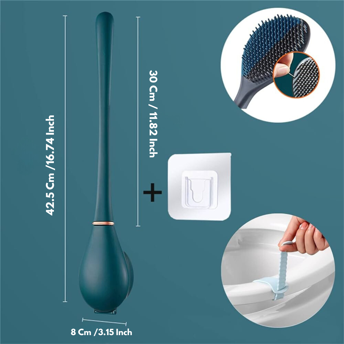 SmartBrush - Escova de silicone elegante e higiénica para sanitas